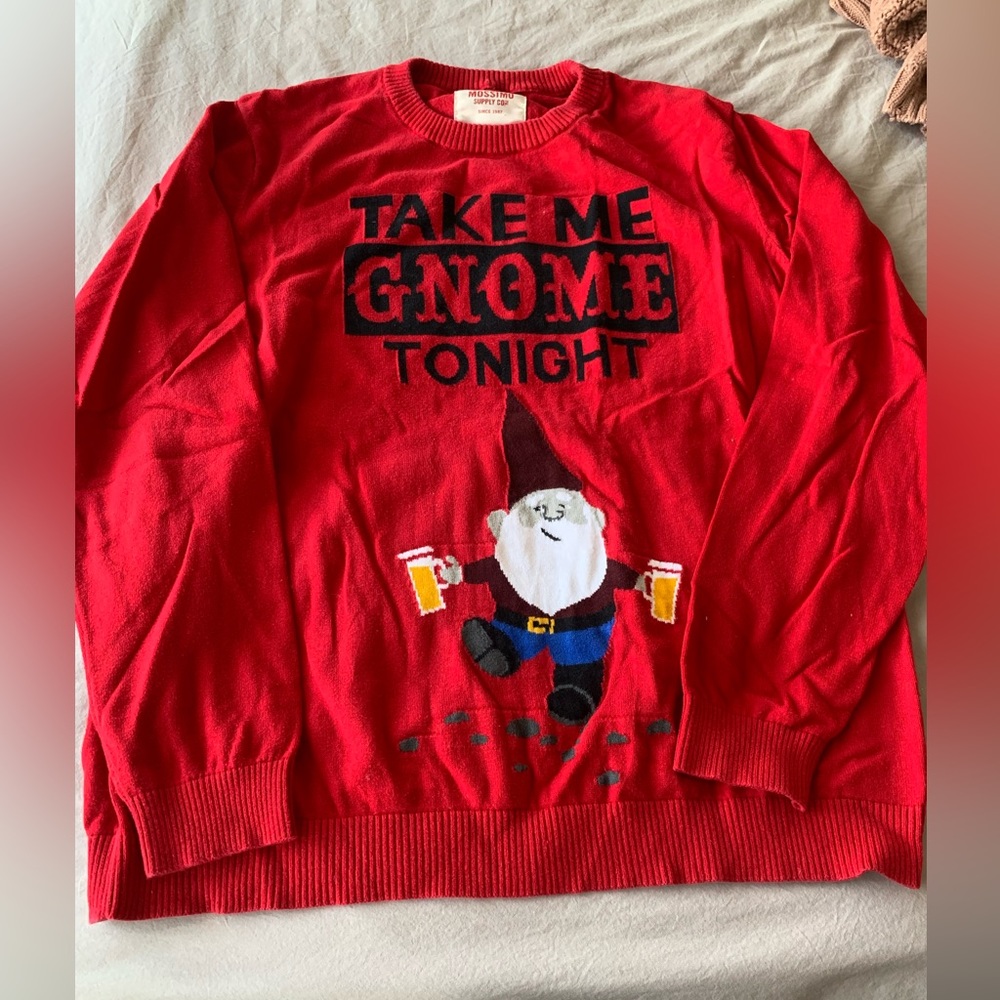 Mossimo gnome holiday sweater